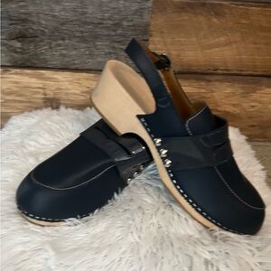 Hunter Leather Clog Sandals /Rare Made in Italy- Women’s Size US 8